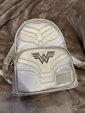 Wonder Woman 1984 Metallic Champagne Mini Loungefly Backpack